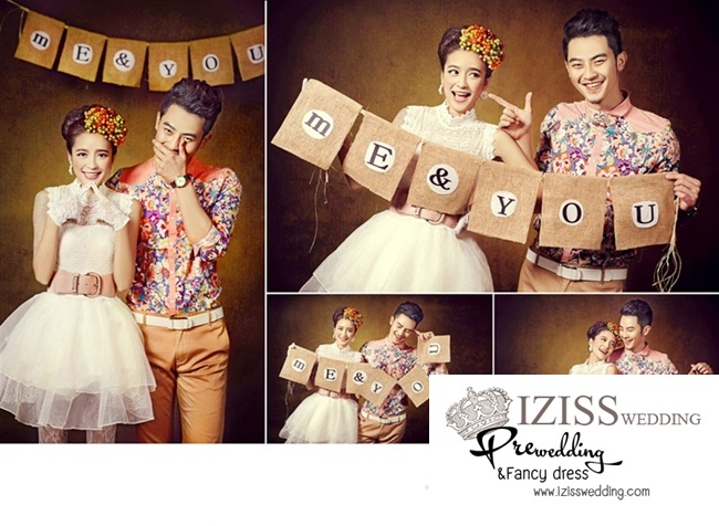 **พรีออเดอร์** PW076 ชุดถ่ายพรีเว็ดดิ้ง (pre wedding dress) ชุดแฟนตาซีชายหญิง "ธีมสีขาว"