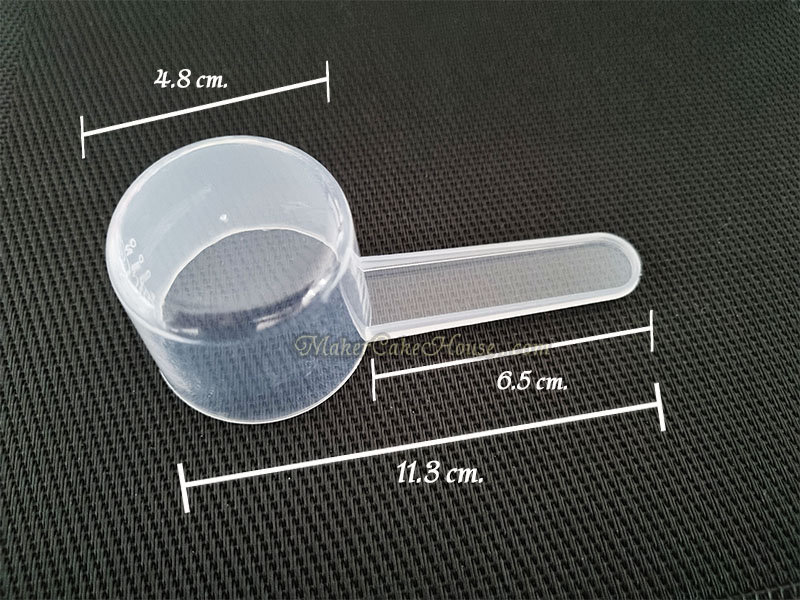 ช้อนสคูปตวงอาหารเสริม เวย์โปรตีน หรือส่วนผสม 60 ml. ( ราคา 10 ชิ้น )