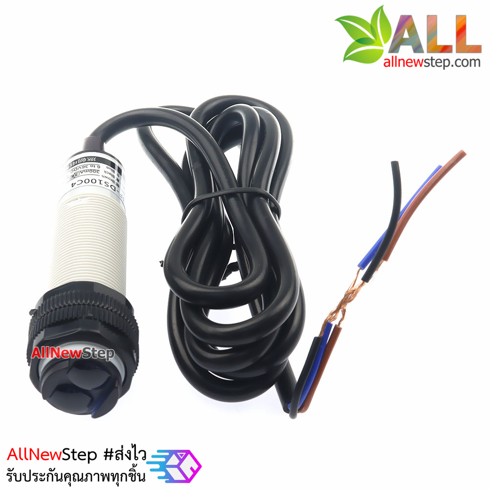 E3F-DS100C4 เซ็นเซอร์ตรวจจับวัตถุ 1 meter adjustable photoelectric switch E3F-DS100C4 NPN normally open 6-36V