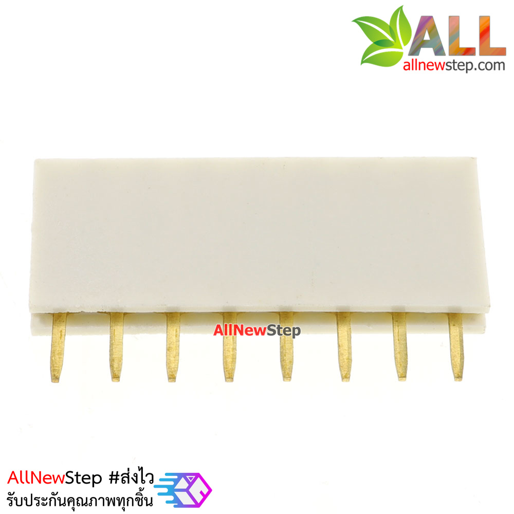 Pin header Female Header Single Row 2.54mm 8p Pin1x8 สีขาว