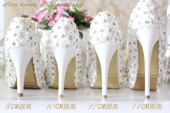 รองเท้าเจ้าสาว ไซต์ 34-39 ส้นสูง 8-14 ซม.