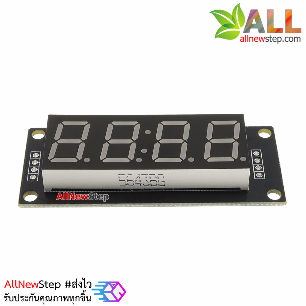 โมดูลแสดงค่าตัวเลข 4 หลัก ขนาด 0.56 นิ้ว TM1637 Driver สีเขียว 6543BG