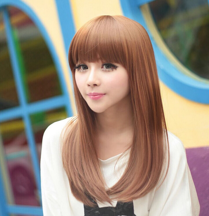 C1132 วิกผมตรง ยาวประมาณหน้าอก