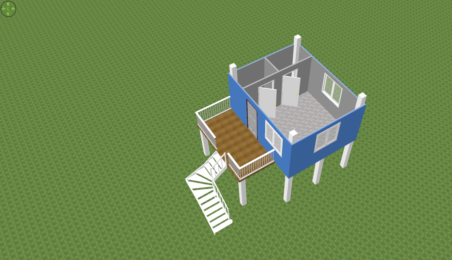 บ้านน็อคดาวน์เป็นโครงสร้างเหล็ก ขนาด 4*6 เมตร สูง 2.4 เมตร