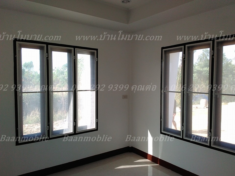 บ้านโมเดิร์นขนาด 8*7.5 ระเบียง 1.5*5 เมตร (3ห้องนอน 2ห้องน้ำ 1ห้องนั่งเล่น 1ห้องครัว)