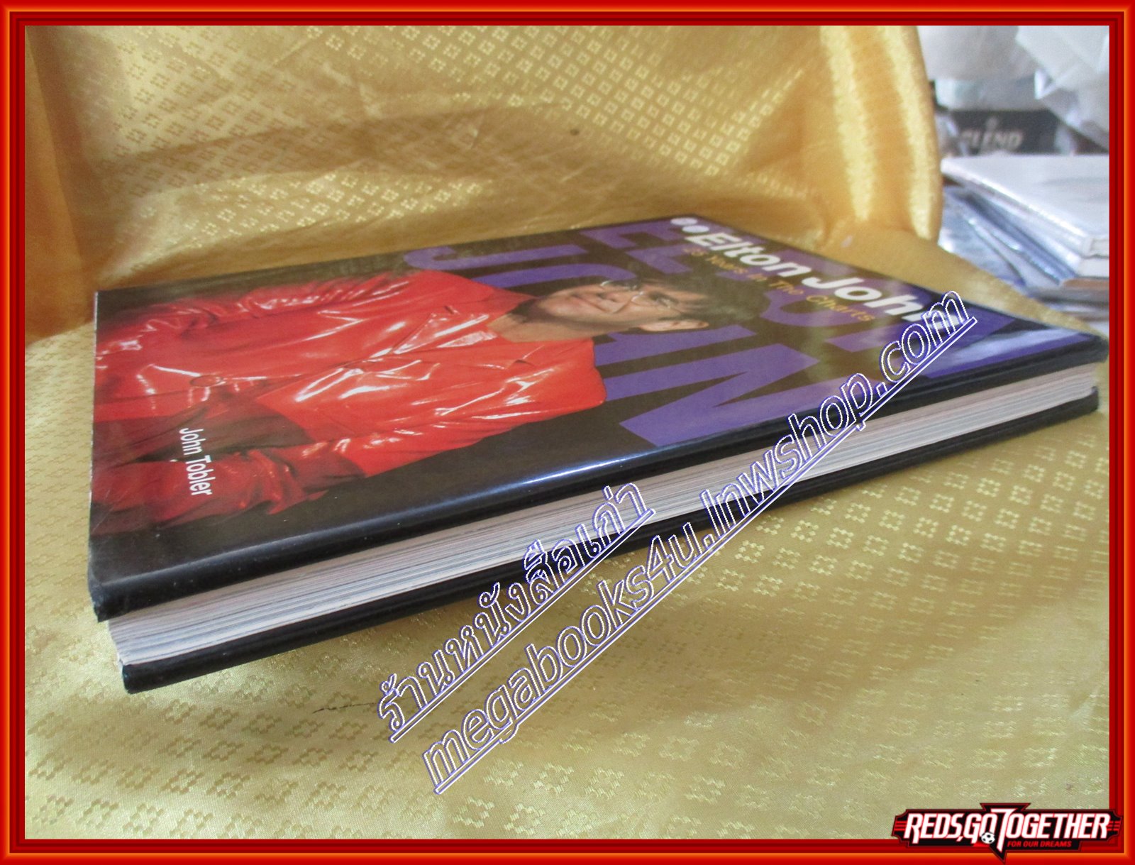 หนังสือ 25ปี เอลตัน จอห์น ELTON JOHN 25YEARS IN THE CHARTS ปกแข็ง พร้อมใบหุ้มปก