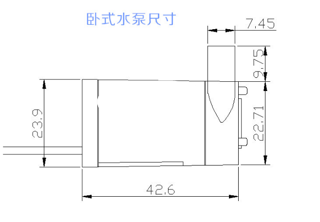 ปั๊มน้ำ USB ขนาดเล็ก 3-5V Silent pump mini micro water pump สีขาว
