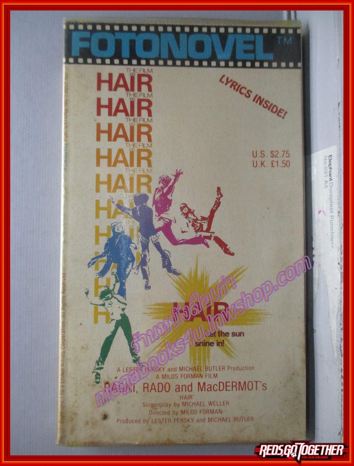 FOTONOVEL ภาพยนตร์เรื่อง HAIR ปี2522 ฉบับภาษาอังกฤษ
