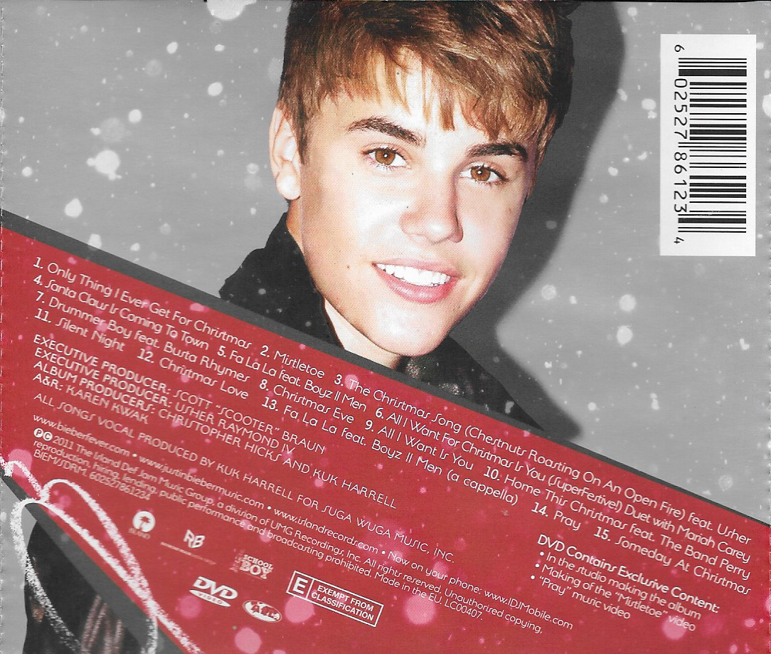CD+DVD,Justin Bieber - Under The Mistletoe (Christmas)(2011)(EU)