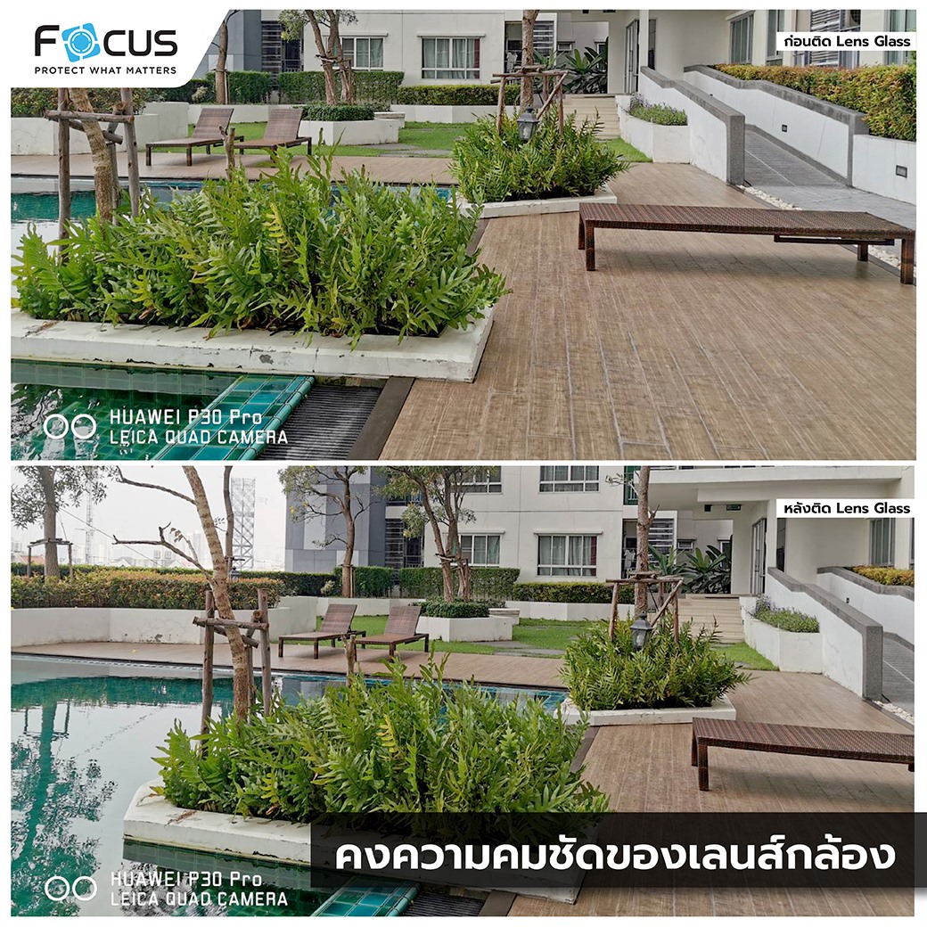 Focus Full Lens กันเลนส์กล้อง แบบชิ้นเดียว คลุมทั้งกล้อง ใช้สำหรับ iPhone 17 Air 16 Pro Max 15 Pro14 Plus 13 Pro Max 12 Pro Max ใบกำกับภาษี