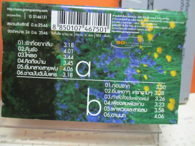 เทปเพลงไทยสากล อรวี สัจจานนท์ ชุดลำนำแห่งสายลม ชุด2