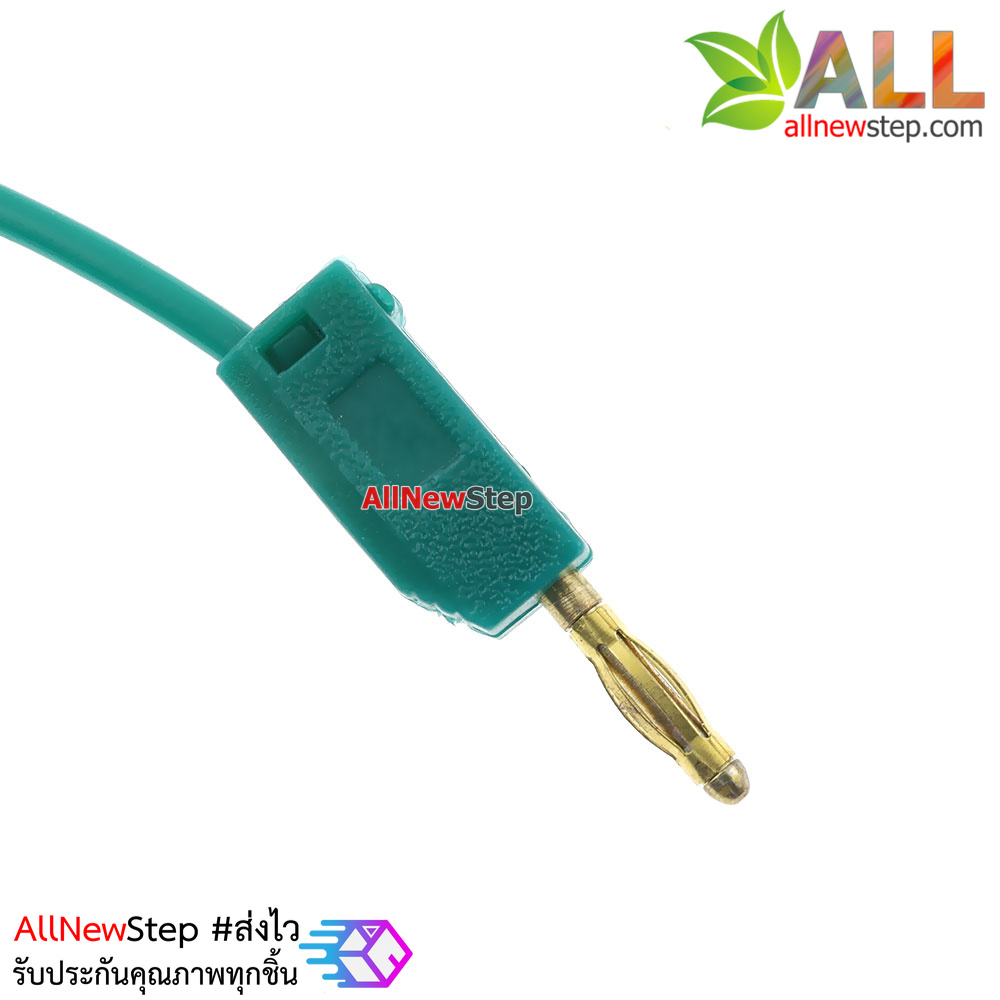 2mm Banana to Banana Jack Cable 20cm สีเขียว