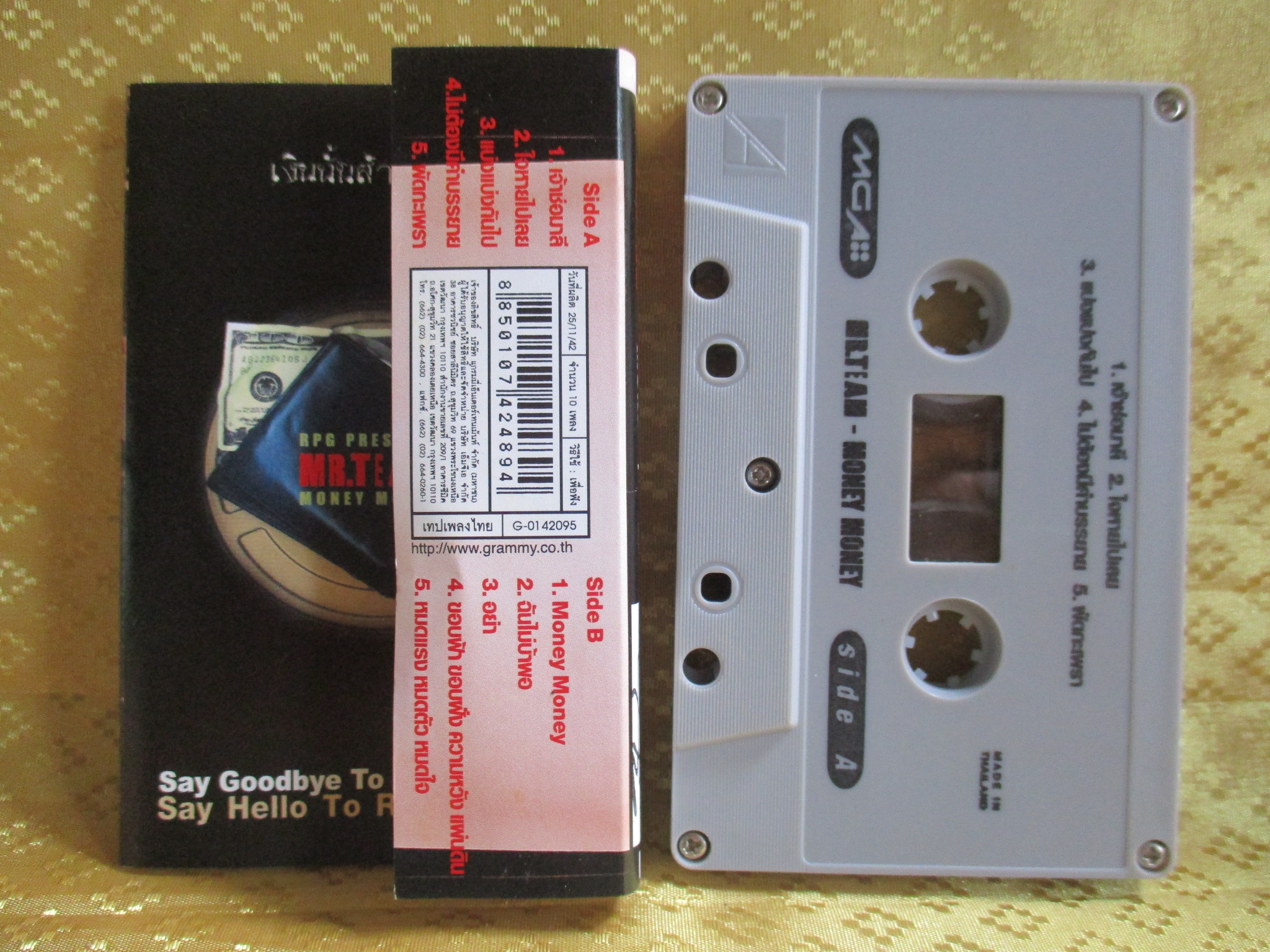 เทปเพลงไทยสากล MR.TEAM อัลบั้ม MONEY MONEY ปี2542