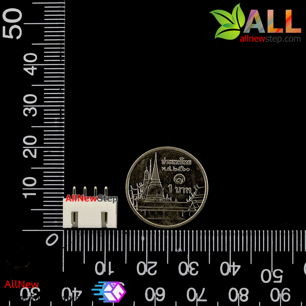 XH2.54 connector 2.54mm 4p ขั้วต่อคอนเน็กเตอร์ 2.54mm ตัวผู้ 4 ขา