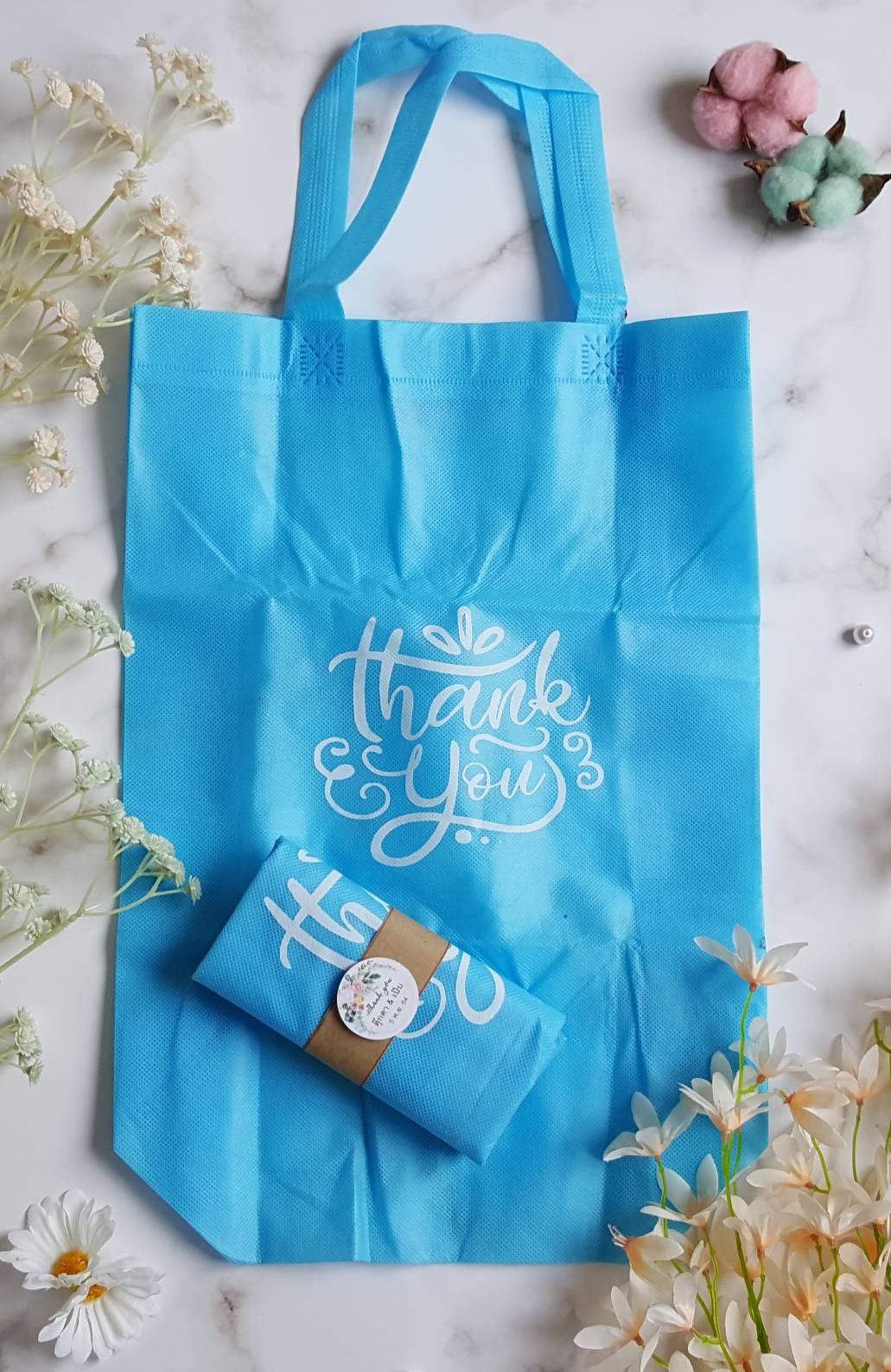 ถุงผ้าสปันบอล Thank you