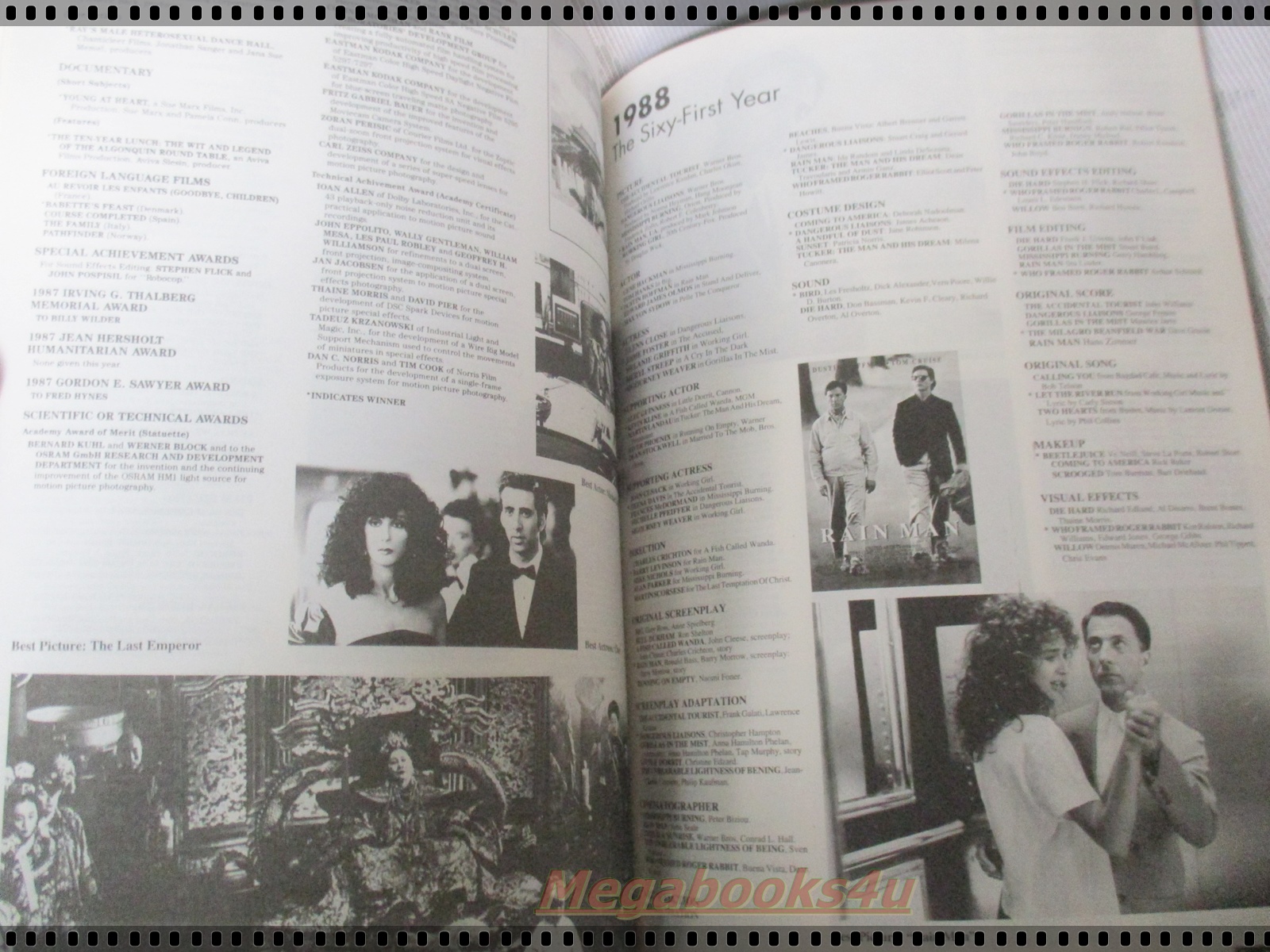 นิตยสารSTARPICS สตาร์พิค SPxxx ฉบับพิเศษ 65 YEARS OF THE OSCAR ปี2536