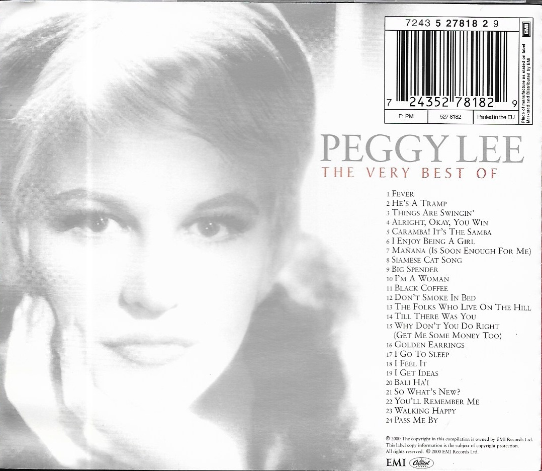 Used CD,Peggy Lee - The Very Best of Peggy Lee (A+)(2000)(EU)