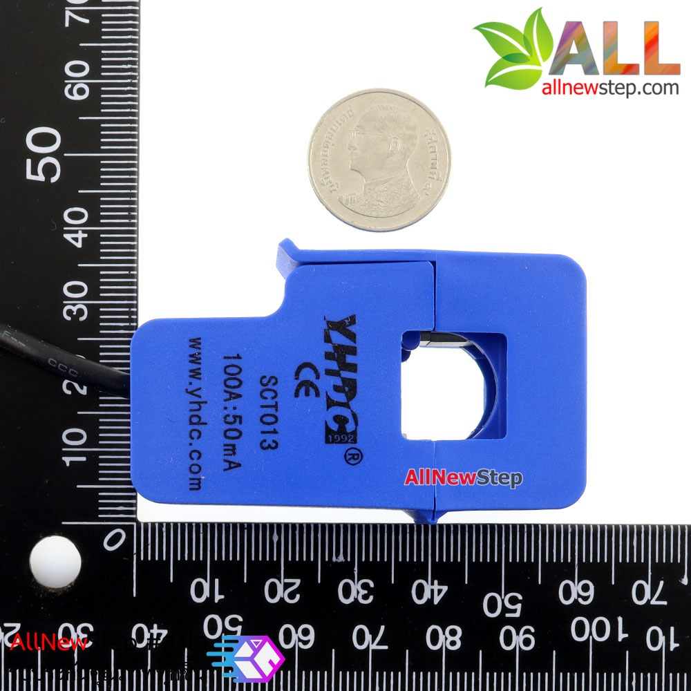 YHDC 100A: 50MA Non-Invasive Current Sensor CT Sensor SCT013-000 เซนเซอร์วัดกระแสสูงสุด 100A