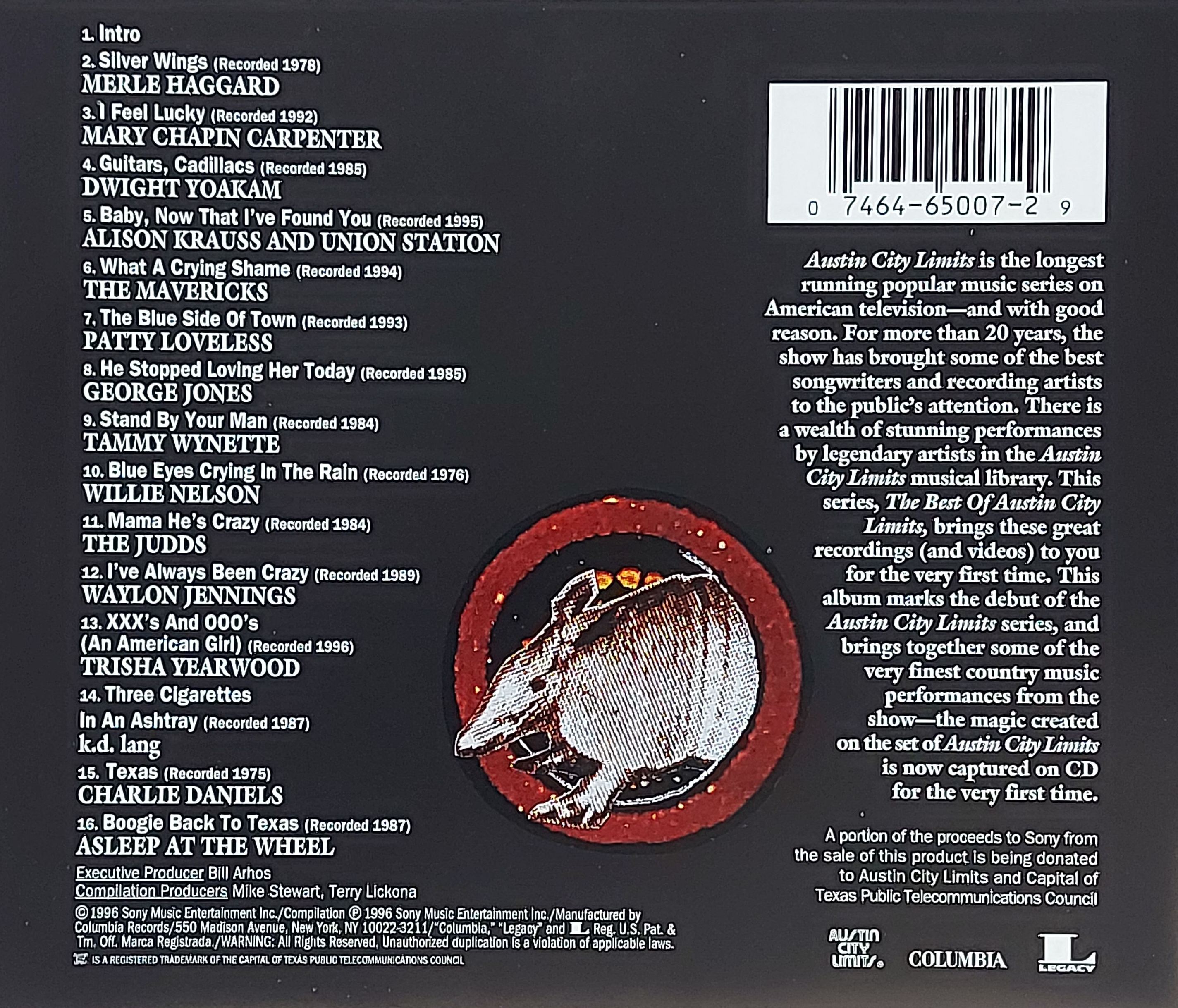 Used CD,The Best of Austin City Limits Country Music's Finest Hour (A)(Various Artists)(1996)(USA)