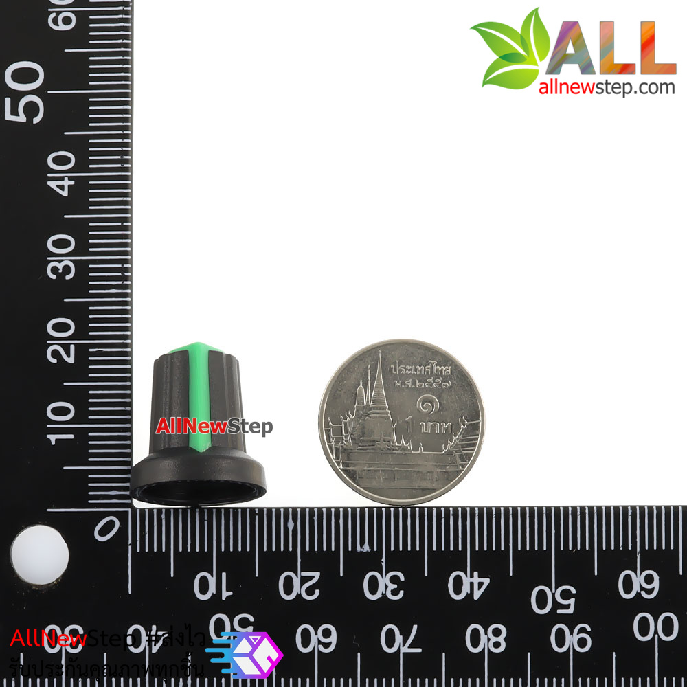 Plastic Knob WH148 Knob Potentiometer Knob Hat จุกหัวหมุนตัวต้านทานปรับค่าได้