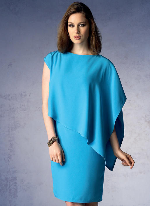 ลดราคา -- แพทเทิร์นตัดเดรสสตรี งานดีไซน์เนอร์ Vogue 1373 Size: 8-10-12-14-16