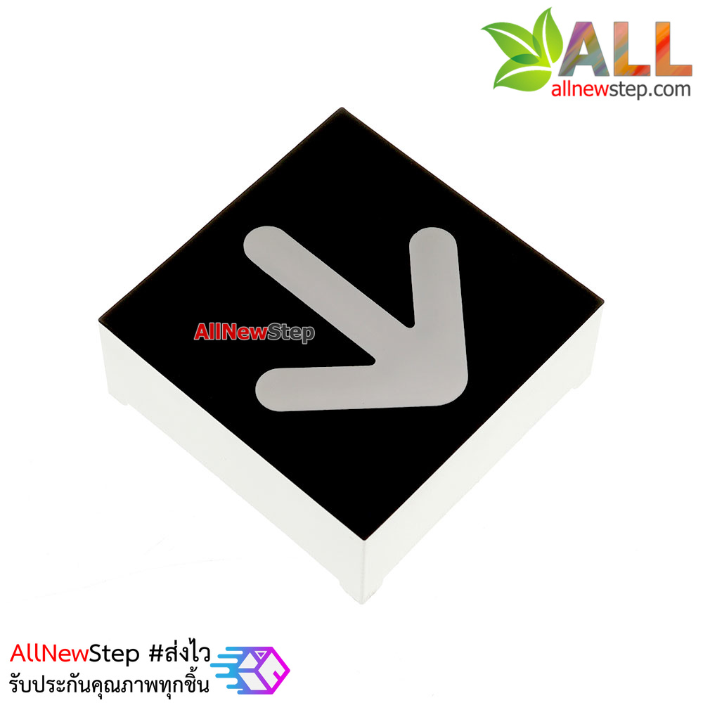 LED ลูกศร 0.8 นิ้ว ขนาด 22x22mm สีแดง 8012B