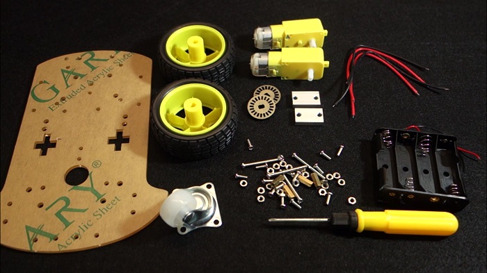 หุ่นยนต์ Smart car 2WD Robot Car Chassis With 2 Motors Magician Robotics Platform for Arduino