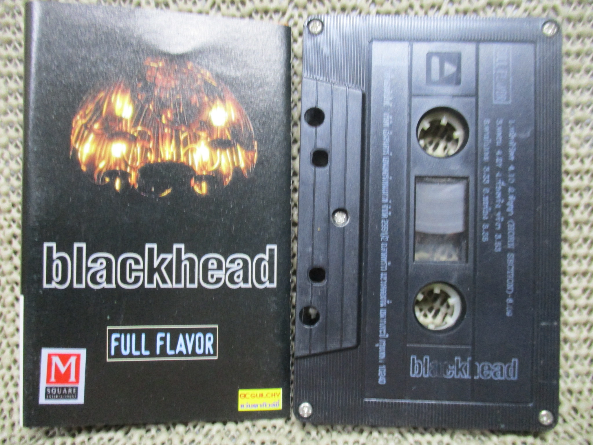 เทปเพลงไทยสากล BLACK HEAD อัลบั้ม FULL FLAVOR สภาพดี ปกสวย ตัวหนังสือชัด