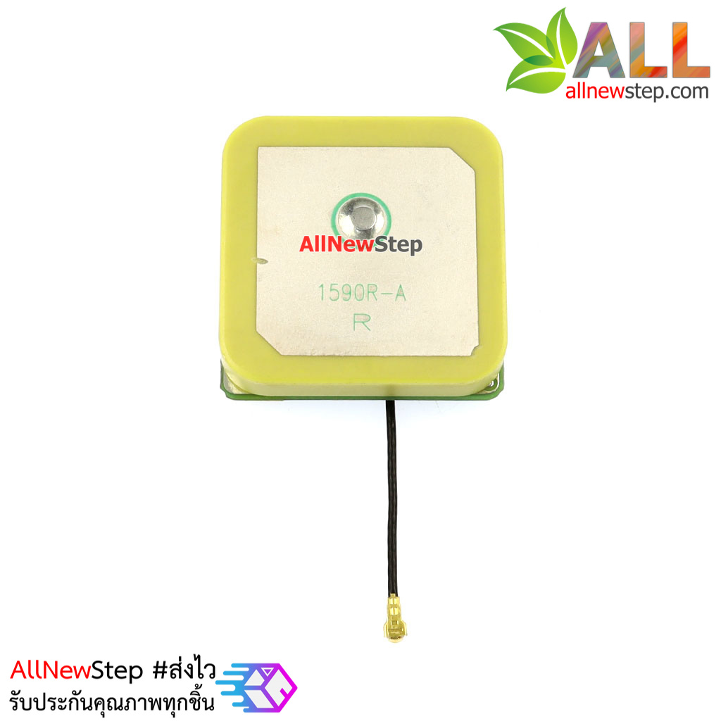 สายอากาศ GPS ขั้วต่อแบบ IPEX GPS built-in antenna 25x25x5mm IPEX active anten