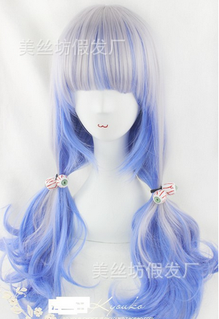 COS-206 วิกคอสยาวลอนสบัด (พร้อมส่ง)สีเข้มกว่าเเบบนิดหน่อย
