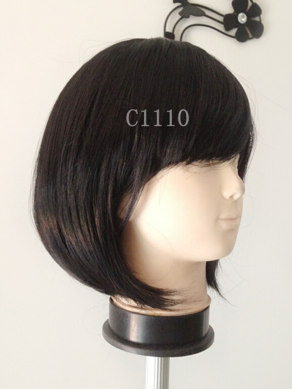 C1110 วิกผมบ๊อบสั้น หน้าม้าปัดข้างได้