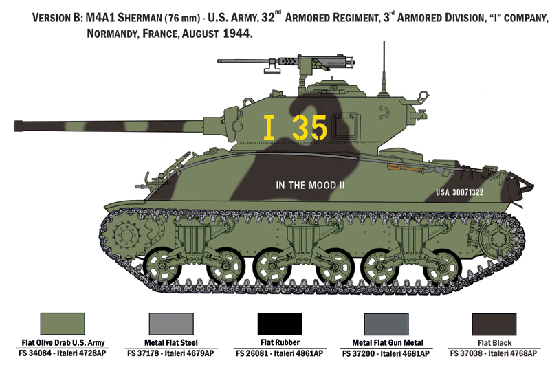 1/35 M4A1 SHERMAN with U.S. infantry