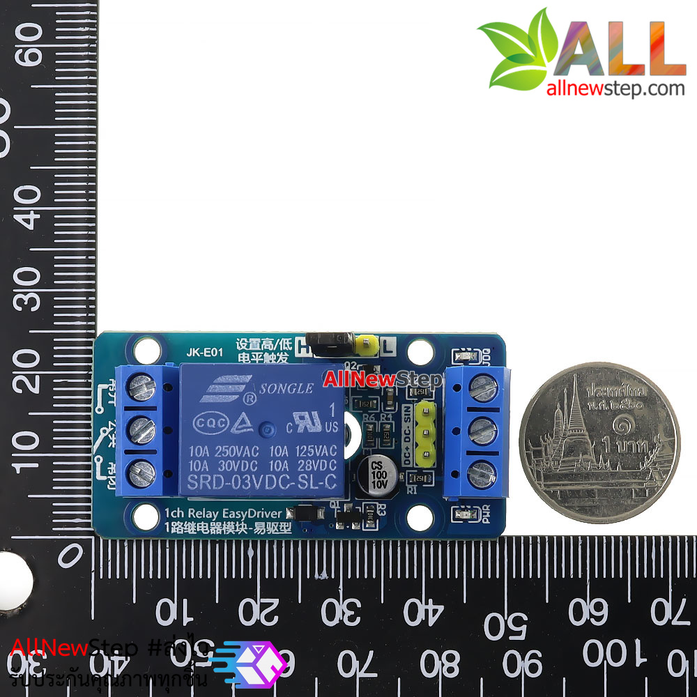 Relay 3V Relay 3.3v Relay 1 ช่อง ทำงานแบบ Active Low/Hight