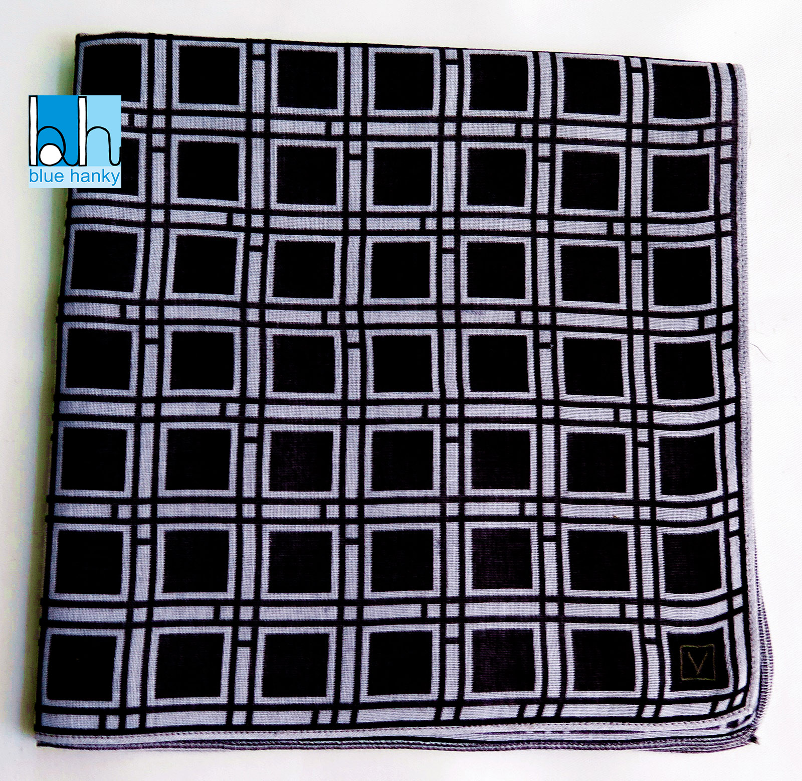 #138 19" ผ้าเช็ดหน้ามือ2 สภาพดี ผ้าเช็ดหน้าผืนใหญ่