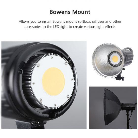 NiceFoto HC-600B LED Video Light Lamp FSK 2.4G