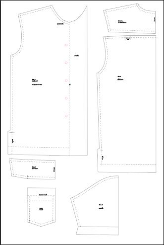 แพทเทิร์นตัดเสื้อฮาวายชาย