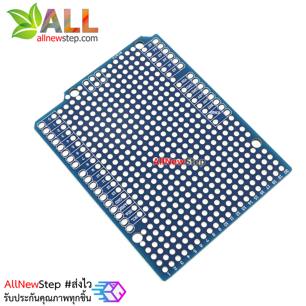 แผ่นปริ้น Uno R3 PCB ProtoShield extension board uno shield พร้อมขา Pin Header for Arduino
