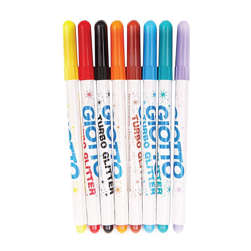 GIOTTO Turbo Glitter 8 สี (ปากกาเมจิก กากเพชร)
