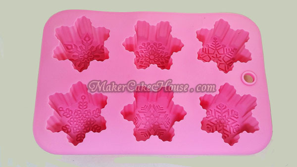 พิมพ์ซิลิโคนลายเกร็ดหิมะ