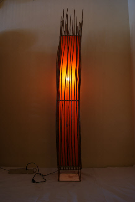 โคมไฟไม่้ไผ่แบบตั้งพื้น Bamboo Floor Lamp