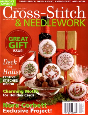 หนังสือนิตยสาร Cross -Stitch & Needlework ฉบับ January2008