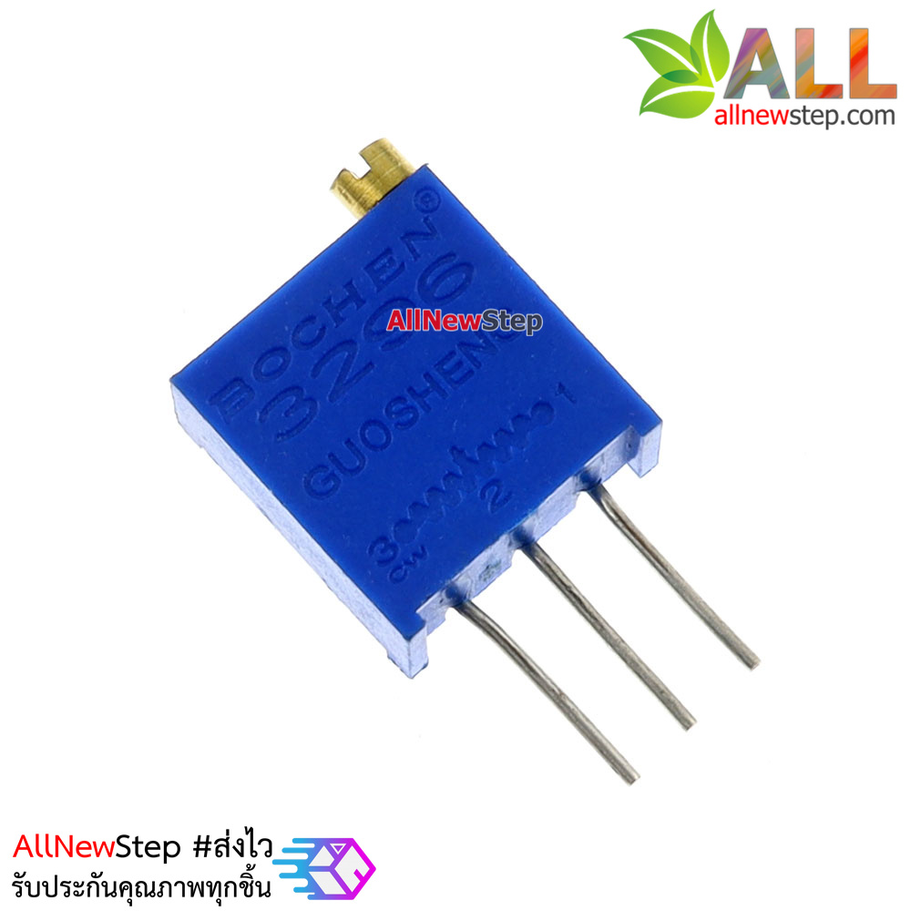 ตัวต้านทานปรับค่าได้ 100 โอห์ม แบบละเอียดหมุน 25 รอบ Trimpot 100 ohm 100r