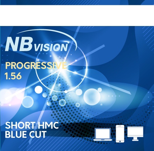 NBvision Lens 1.56 Progressive Short hmc BLUE CUT