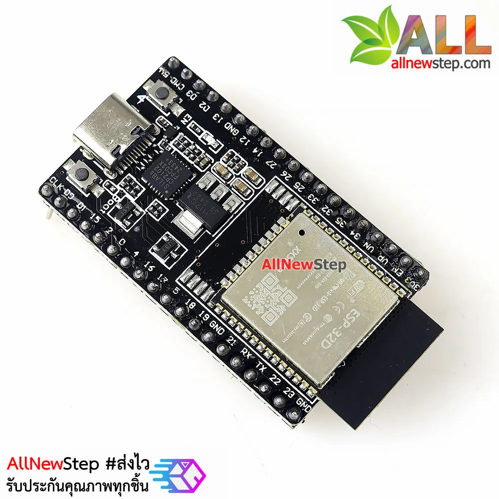 ESP32 WROOM-32D ESP32 บอร์ด ESP32 NodeMCU 38p ESP-32 CP2102 38 ขา หัวต่อ usb type-c