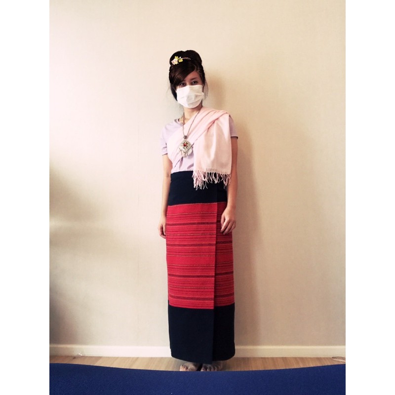 แพทเทิร์นผ้าถุงสำเร็จ ป้ายหน้า ซิปหลัง