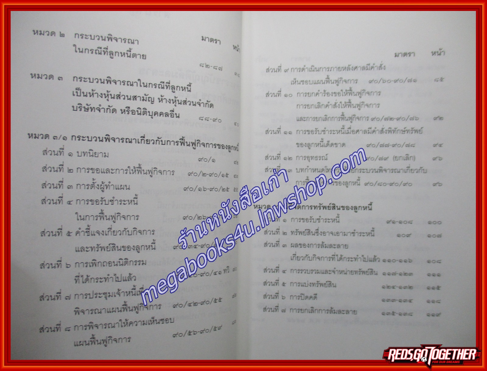 พ.ร.บ.ล้มละลาย พ.ร.บ.จัดตั้งศาลล้มละลายและวิธีพิจารณาคดีล้มละลาย แก้ไขล่าสุด พฤศจิกายน 2558/สมชาย พงษ์พัฒนาศิลป์ (เนื้อเรื่องไม่มีรอยขีดเขียน,แผ่นรองปกไม่มีขีดเขียนชื่อเจ้าของเดิม)