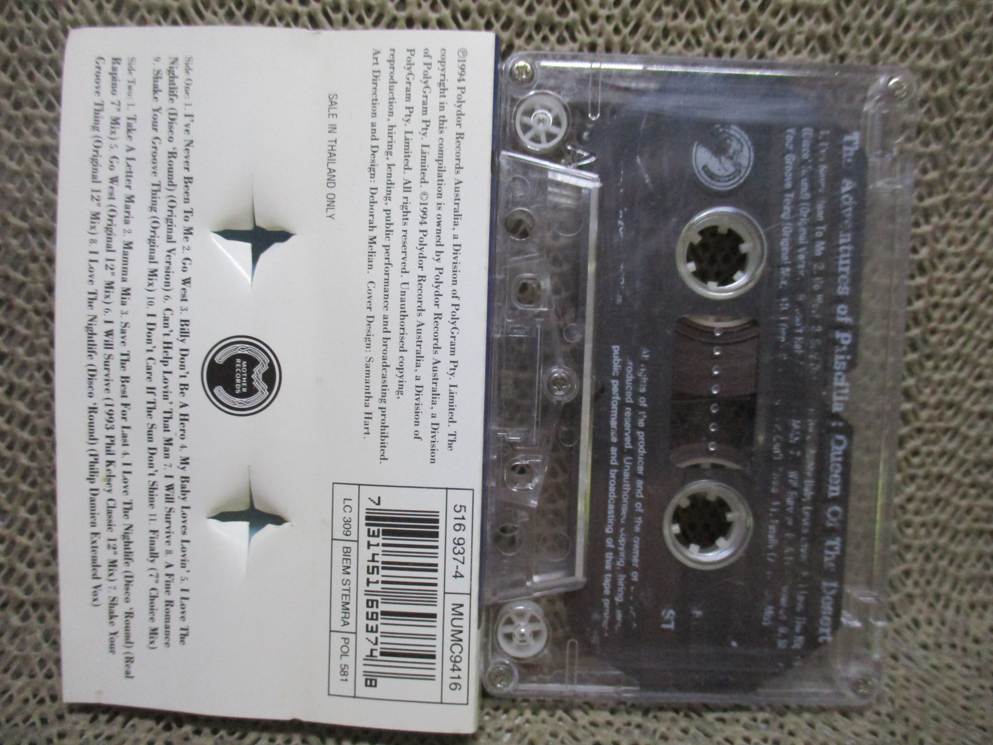 เทปเพลงสากล The Adventures of Priscilla, Queen of the Desert