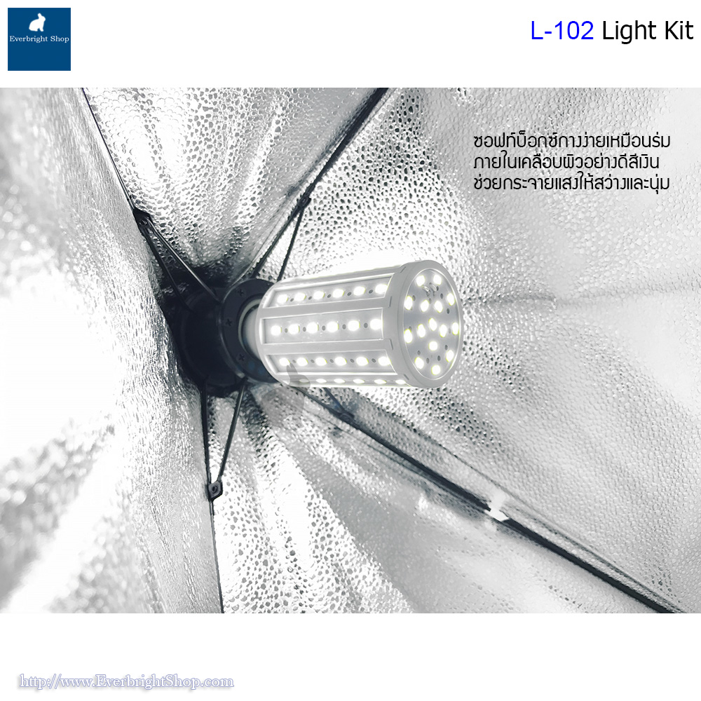 Studio Set A ชุดไฟสตูดิโอพร้อมฉาก 2x3M ความสว่างสูงสุด 12000LM