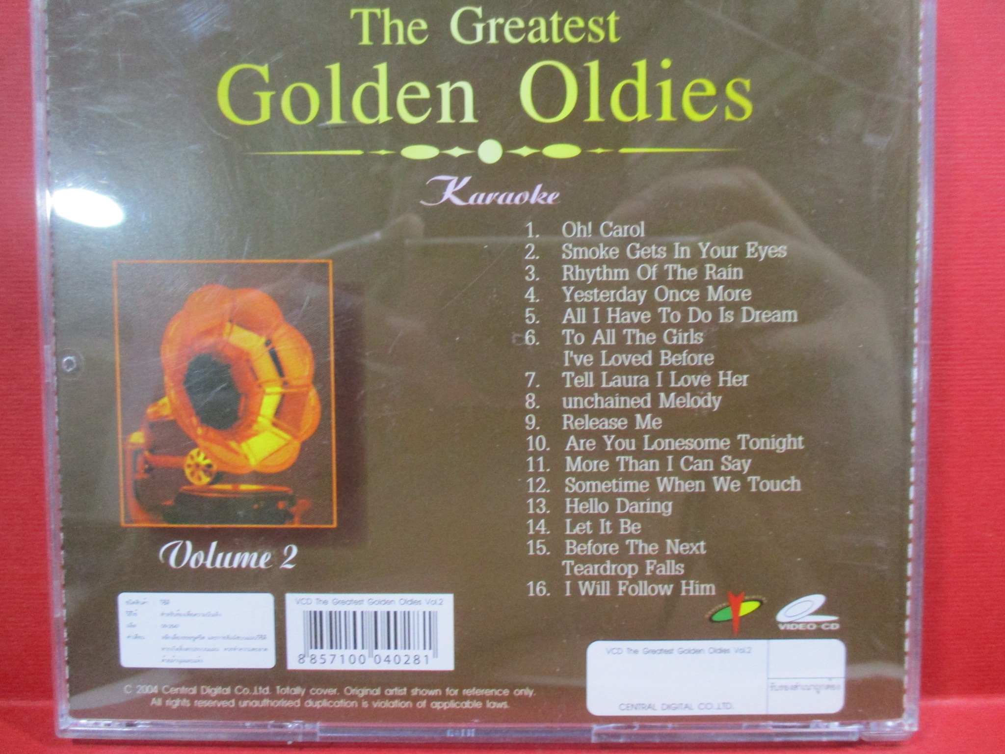 ซีดีเพลงสากล คาราโอเกะ THE GREATEST GOLDEN OLDIES /// ปกดี แผ่นมีรอยนิดเดียว