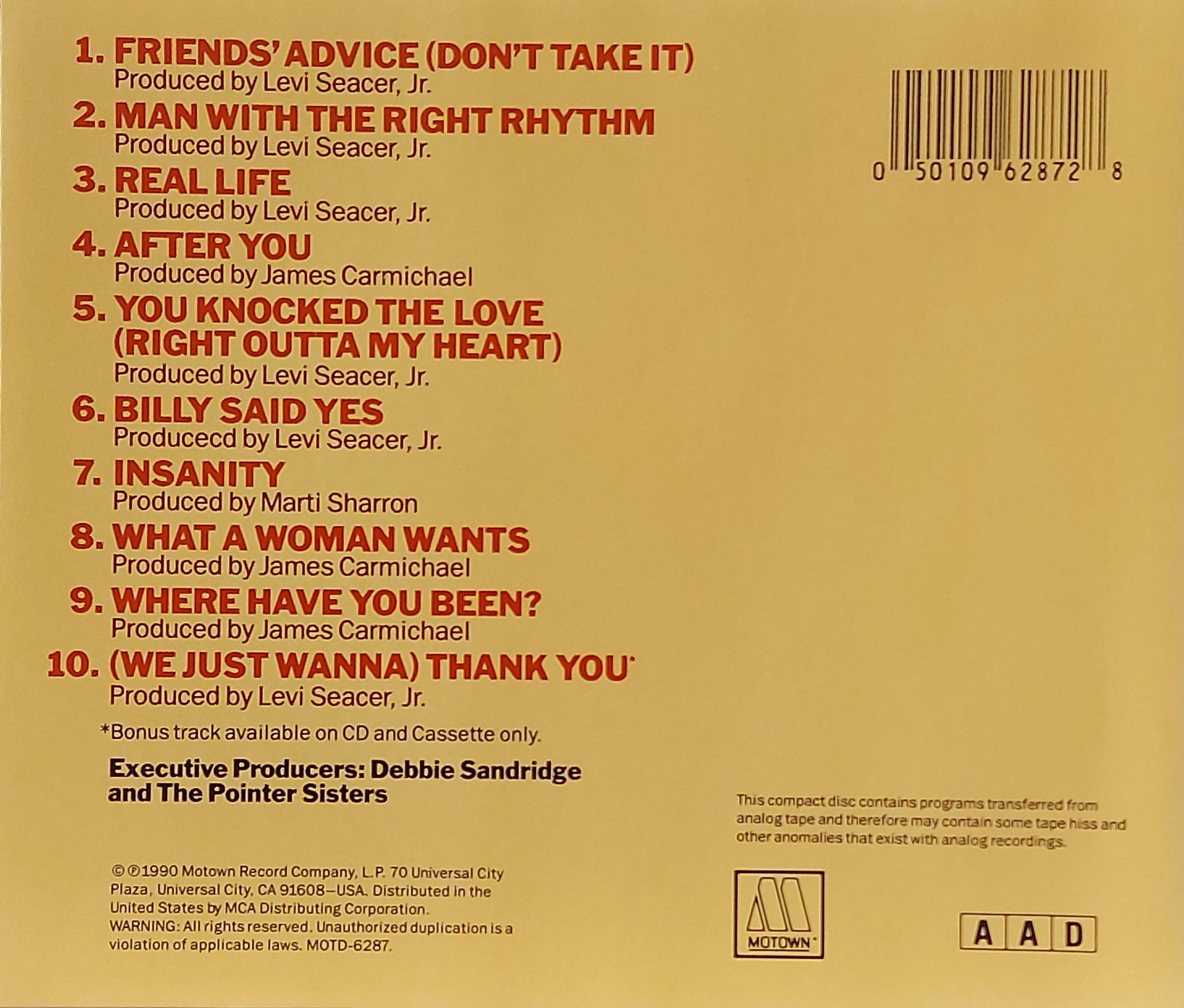 Used CD,The Pointer Sisters - Right Rhythm (B)(1990)(USA)